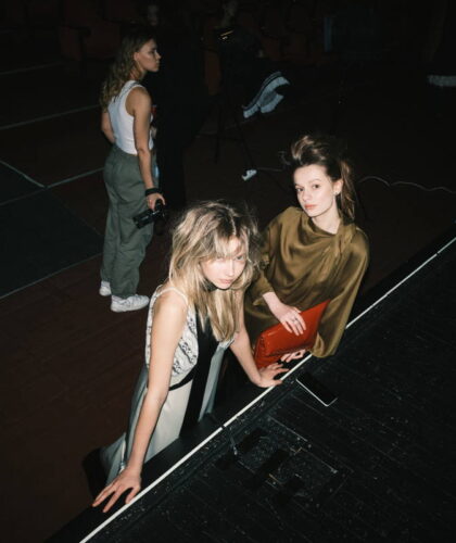 Two models in Julia Allert Catwalk © Nikita Grimovich
