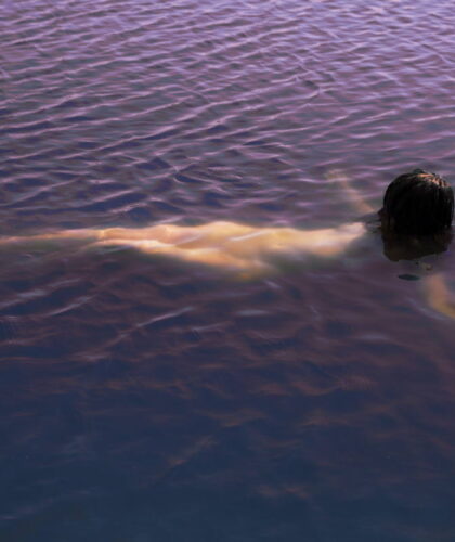 girl swimming